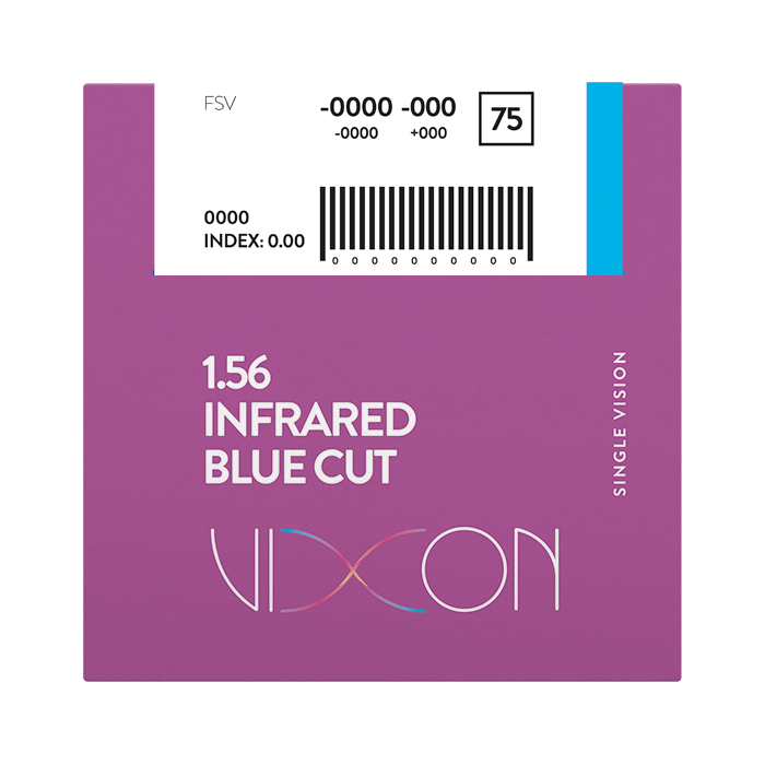 Vixon 1.56 Bluecut INFRARED Terminado Visión Simple 65 SAR Extended Range