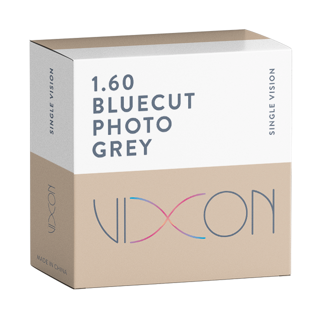 Vixon 1.60 Bluecut Foto Gris SPIN Semiterminado Visión Simple 75 (SAR AZUL)