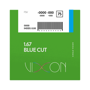 Vixon 1.67 Bluecut Terminado Visión Simple 75 SAR
