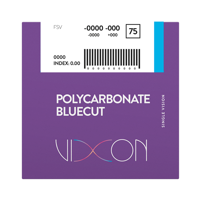 Vixon Policarbonato Bluecut Terminado Visión Simple 65 (AR AZUL) Rango Extendido PLUS