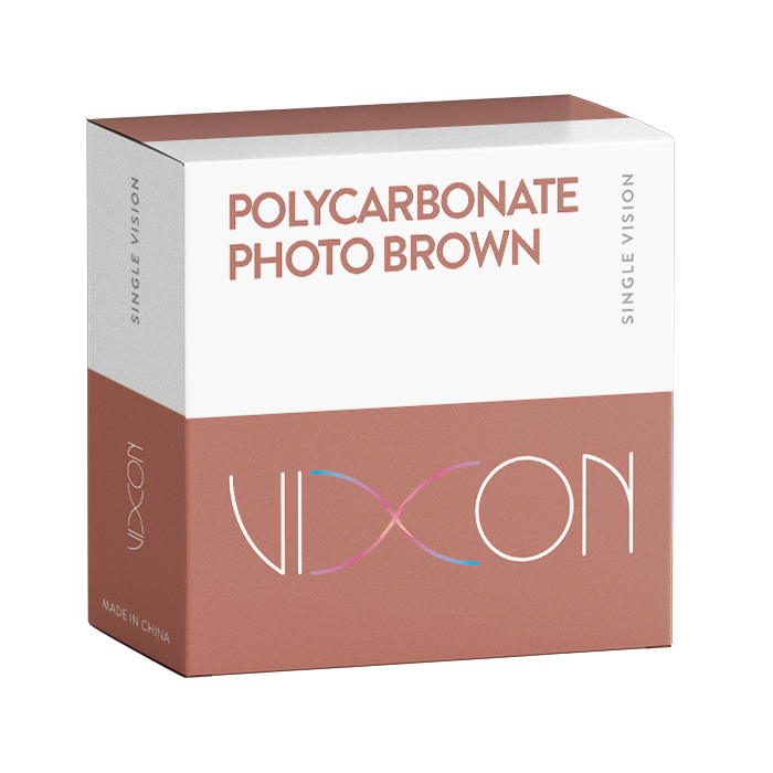 Vixon Policarbonato Foto Marrón SPIN Semiterminado Visión Simple 75 AR