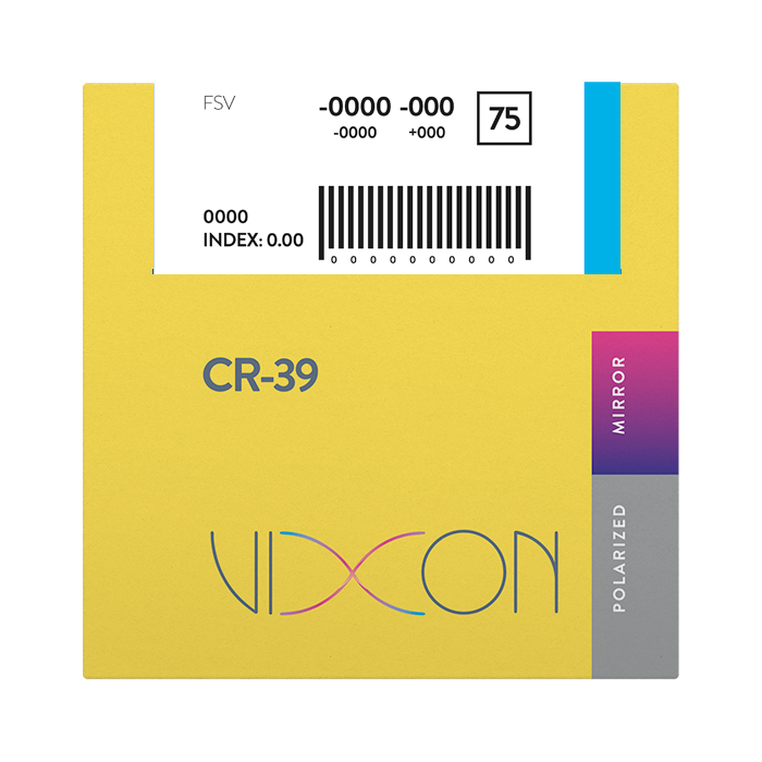 Vixon 1.50 Polarized Gray FSV PLANO 75 Mirror Blue