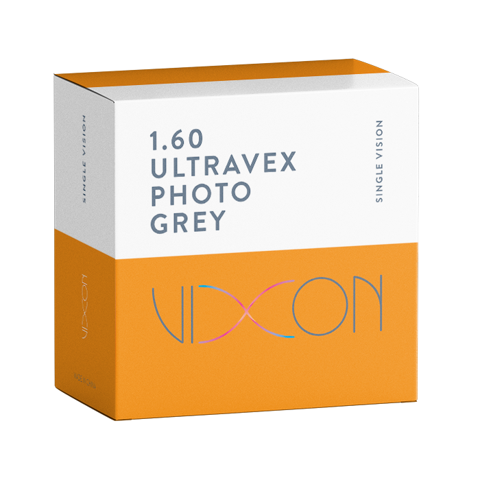 1.60 ULTRAVEX BLUECUT FOTOCROMATICO GRIS SEMITERMINADO VISION SIMPLE