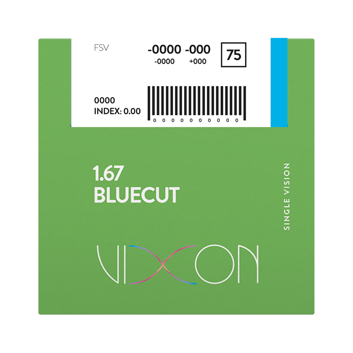 1.67 BLUECUT TERMINADO VISION SIMPLE LOW REFLECTION